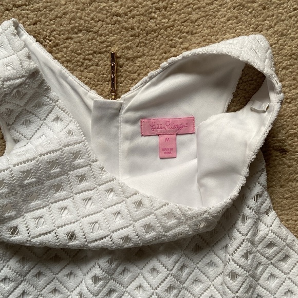 Lilly Pulitzer white dress sleeveless size medium - Picture 2 of 3